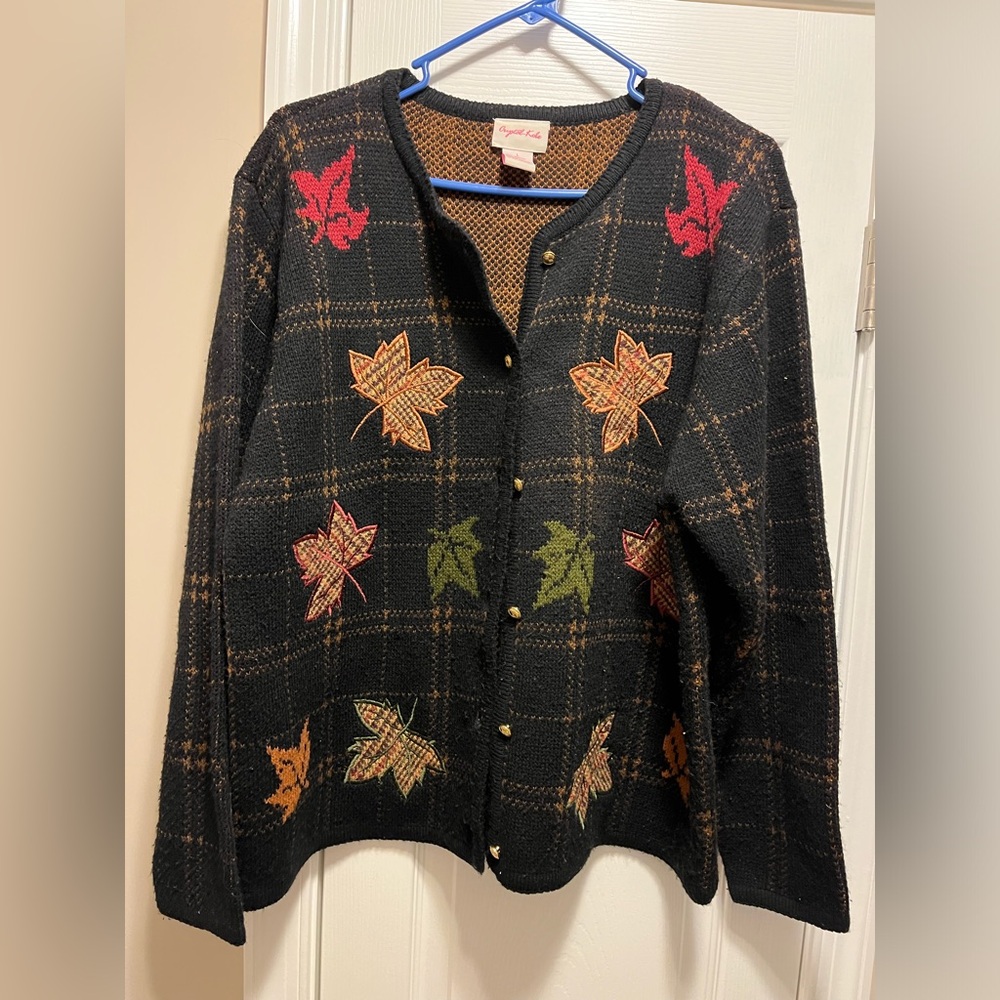 Vintage fall autumn cardigan no imperfections - Picture 2 of 5